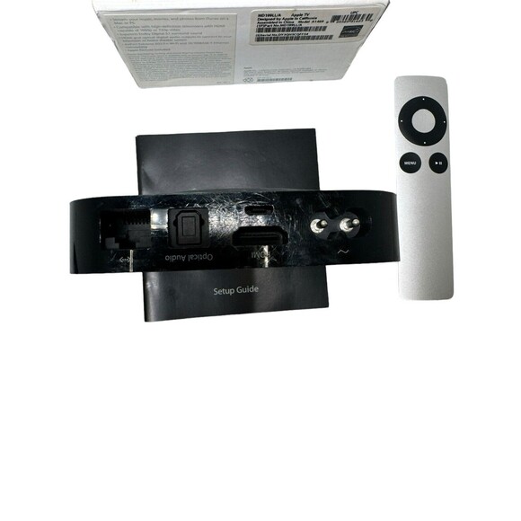 Apple TV 2nd Generation A1378 Streaming Media Player MC572LL/A- W/ Remote-Tested - Picture 5 of 12